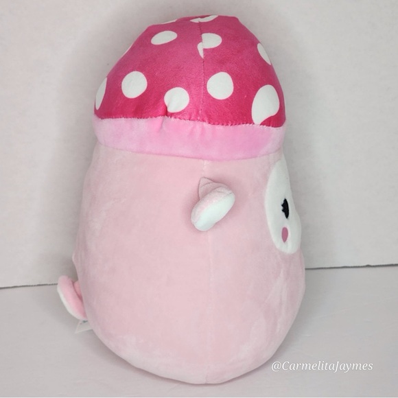 ELSA 🍄🐑 Pink Mushroom Lamb Exclusive HTF Original Squishmallow By Kellytoy NWT - Picture 7 of 8